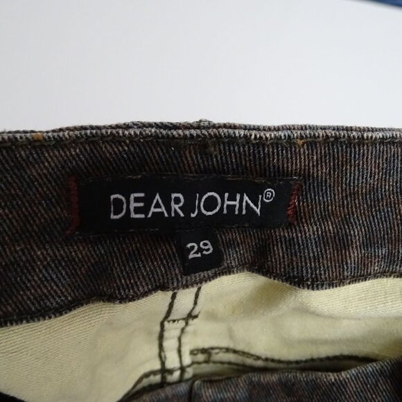 Dear John Gisele High Waisted Skinny Mocha Leopard Jeans Women Size 29 FLAW - Picture 5 of 13